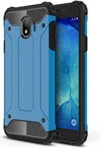 Full-body robuuste TPU + pc-combinatiehoes voor Galaxy J4 2018 (EU-versie) (blauw)