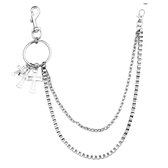 Broekketting stoer-grof-kruis-50 cm -kleding-Charme Bijoux