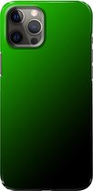 Apple iPhone 12 Pro Max - Hard Case - Deluxe - Fully Printed - Zwart Groen