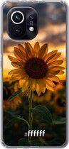 6F hoesje - geschikt voor Xiaomi Mi 11 -  Transparant TPU Case - Sunset Sunflower #ffffff