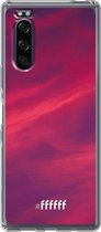 Sony Xperia 5 II Hoesje Transparant TPU Case - Red Skyline #ffffff