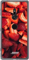 6F hoesje - geschikt voor Sony Xperia XZ2 -  Transparant TPU Case - Strawberry Fields #ffffff