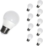 E27 LED-lamp 6W 220V G45 240 ° (pakket van 10) - Warm wit licht