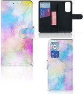 Telefoonhoesje OPPO Find X3 Neo 5G Bookcase Personaliseren Watercolor Light