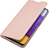 Dux Ducis - Hoesje geschikt voor Samsung Galaxy A22 5G - Skin Pro Book Case - Rosé Goud