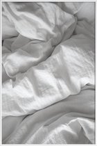 JUNIQE - Poster met kunststof lijst Perfect Day in Bed -13x18 /Grijs &