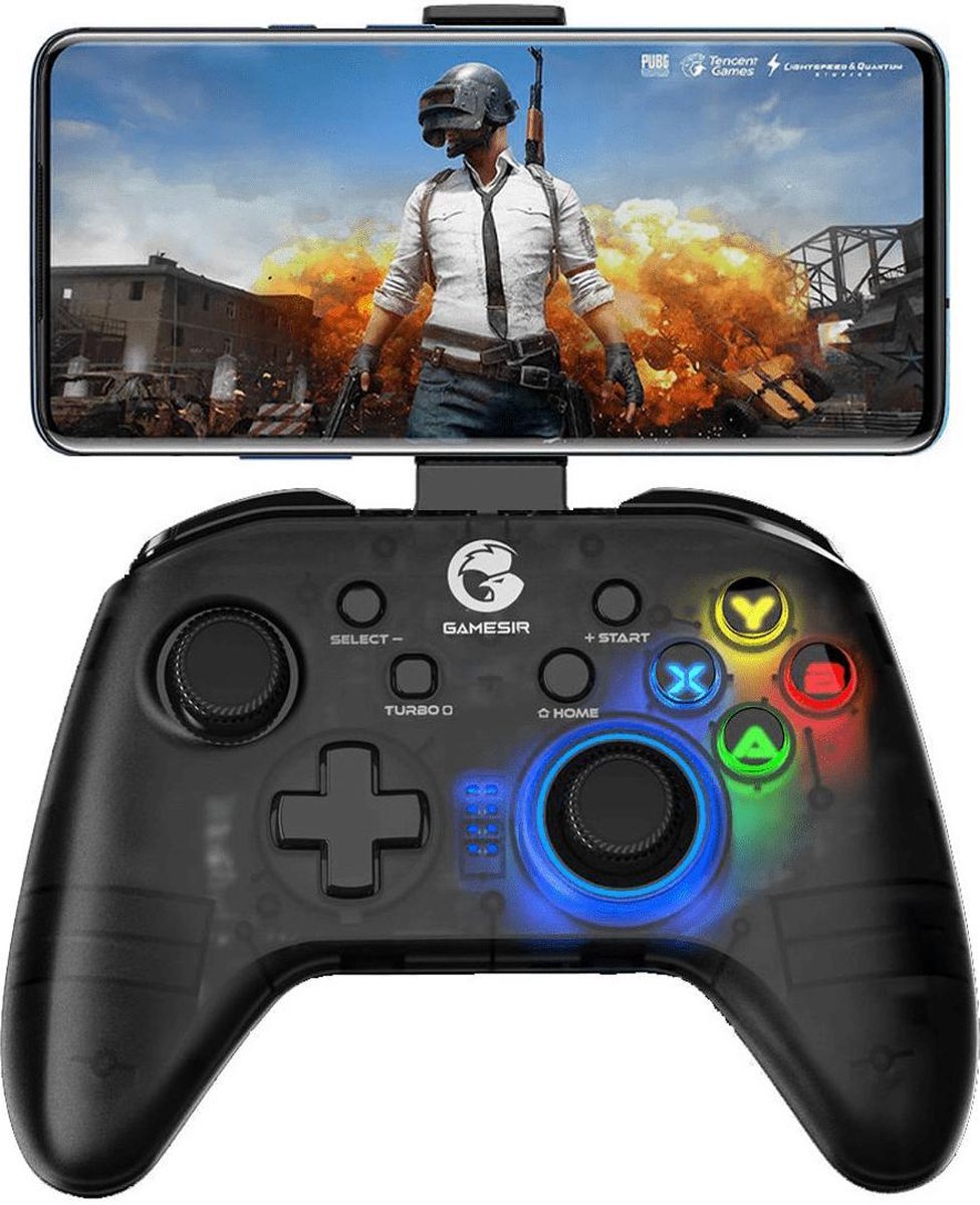 Gamesir T4 PRO – Draadloze Game Controller – Android / IOS / SWITCH / WINDOWS - 600MAH – Vibratie in Controller – LED -Zwart