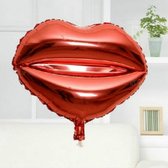 2 STUKS Rode Lippen Vorm Folie Ballon Valentijnsdag Bruiloft Decoratie Opblaasbare Ballon (Rode Lippen)