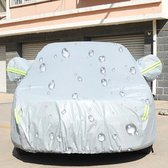PEVA Anti-Dust Waterdichte sunproof Sedan Car Cover met waarschuwingsstrips, past op auto's tot 5,4 m (211 inch) in lengte