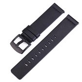 Smart Watch zwarte gesp lederen polsband voor Apple Watch / Galaxy Gear S3 / Moto 360 2e, specificatie: 20 mm (zwart)