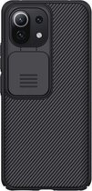 Voor Geschikt voor Xiaomi Mi 11 Lite 4G / 5G NILLKIN Black Mirror Series PC Camshield Volledige dekking Stofdicht Krasbestendig Case (Zwart)