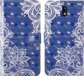 Voor Nokia 1.3 3D-schilderij Gekleurd tekeningpatroon Horizontaal Flip TPU + PU-lederen hoes met houder & kaartsleuven & portemonnee & lanyard (wit kant)