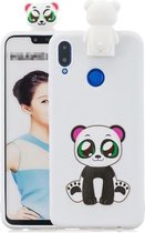 Voor Huawei Nova 3i Cartoon schokbestendig TPU beschermhoes met houder (Panda)