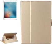 Voor iPad Air / iPad Air 2 / iPad Pro 9.7 / iPad 9.7 (2018) & iPad 9.7 (2017) Elasticiteit lederen horizontale flip lederen tas met houder en slaap- / wekfunctie (goud)