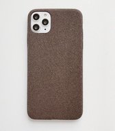 Voor iPhone 11 Fabric Style TPU Protective Shell (bruin)