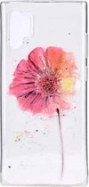 Stijlvol en mooi patroon TPU-valbeschermingshoes voor Galaxy Note 10 Pro (bloem)