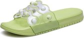 Mode Elegante Transparante Agaat Slippers voor Dames (Kleur: Geel Maat: 39)