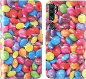 Voor Xiaomi Mi Note 10 / Note 10 Pro 3D-schilderij Gekleurd tekeningpatroon Horizontaal Flip TPU + PU lederen hoes met houder & kaartsleuven & portemonnee & lanyard (gekleurde suiker)