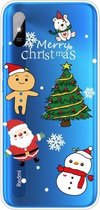 Voor Xiaomi Redmi 9A Christmas Series transparante TPU beschermhoes (4 cartoons)