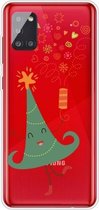Voor Samsung Galaxy A51 5G Trendy Leuke Kerst Patroon Case Clear TPU Cover Telefoon Gevallen (Merry Christmas Tree)