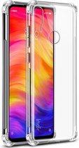 IMAK All-inclusive schokbestendige airbag TPU-hoes voor Xiaomi Redmi Note 7, met schermbeschermer (transparant)