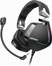 Originele Lenovo H402 USB-interface 7.1-kanaals actieve ruisonderdrukking Bedrade gaming-headset met kleurrijk RGB-licht en afneembare microfoon, kabellengte: 2,2 m (zwart)