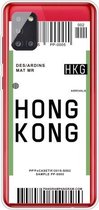 Voor Samsung Galaxy A51 5G Boarding Pass Series TPU telefoon beschermhoes (Hong Kong)