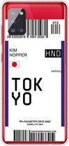 Voor Samsung Galaxy A71 5G Boarding Pass Series TPU Telefoon Beschermhoes (Vlag Tokyo)