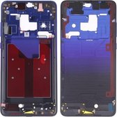 Voorbehuizing LCD-frame Bezelplaat met zijknoppen voor Huawei Mate 20 (Twilight Blue)