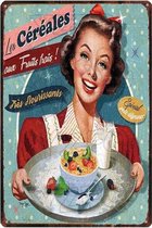 Retro Muur Decoratie uit Metaal Fast Food 4
