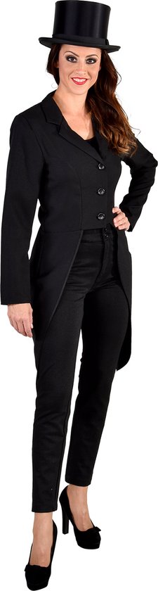 Costume de danse et de divertissement | Cirque Tailcoat Dressage Ankie Noir Femme | Grand / XL | Costume de carnaval | Déguisements