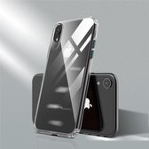 Voor iPhone XR Color Button Clear Volledige dekking Schokbestendig TPU-hoesje (groen)