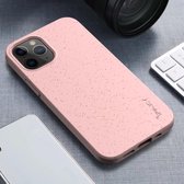 Voor iPhone 12 Pro Max iPAKY Starry Series schokbestendig rietje + TPU beschermhoes (roze)
