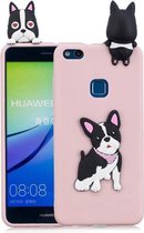 Voor Huawei P10 Lite 3D Cartoon patroon schokbestendig TPU beschermhoes (schattige hond)