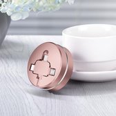 CAFELE 3 in 1 8-pins + type-C / USB-C + micro-USB multifunctionele schaalbare oplaadkabel, lengte: 1 m (roségoud)