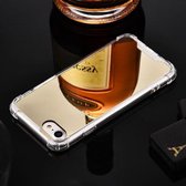Luxe Plating Mirror Acrylic TPU Case voor iPhone XS Max (goud)