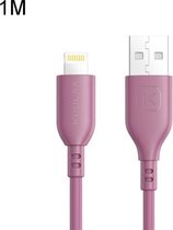 Kuulaa KL-X08 Minimalistische serie USB naar 8-pins interface MFI snellaadgegevenskabel, lengte: 1m (rood)