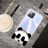 Voor Huawei Nova 8 SE Gekleurde Tekening Clear TPU Beschermhoesjes (Hug Face Bear)