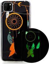 Voor Huawei Y5p Luminous TPU mobiele telefoon beschermhoes (zwarte windgong)