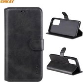 Voor Samsung Galaxy A52 5G ENKAY Hat-Prince horizontale flip PU lederen tas met houder & kaartsleuven en portemonnee (zwart)