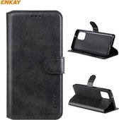 Voor Samsung Galaxy A42 5G ENKAY Hat-Prince horizontale flip PU lederen tas met houder & kaartsleuven en portemonnee (zwart)