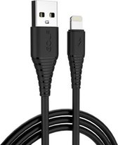 GOLF GC-64i 8-pins naar USB 2.4A Opladen USB 3A Snel opladen USB-datakabel voor iPhone 7 & 7 Plus, iPhone 6 & 6s, iPhone 6 Plus & 6s Plus (zwart)