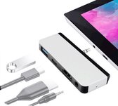 T0409 Multifunctionele USB 3.0 HUB Docking Station Netwerkkabel Interface-converter voor Microsoft Surface Go 1/2