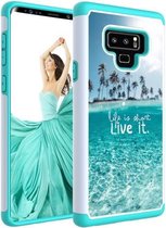 Gekleurde tekening patroon PC + TPU beschermhoes voor Galaxy Note 9 (Ocean)