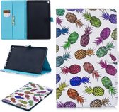 Voor Amazon Kindle Fire HD 10 Stiksels Horizontale Flip Leren Case met Houder & Kaartsleuven & Slaap / Wekfunctie (Gekleurde Ananas)