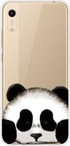 Voor Huawei Y5 (2019) Gekleurd tekeningpatroon Zeer transparant TPU beschermhoes (Panda)