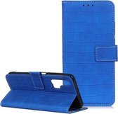 Voor UMIDIGI F2 Crocodile Texture Horizontale flip lederen tas met houder & kaartsleuven en portemonnee (blauw)