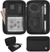 WIWU Pouch Solo Multifunctionele hoofdtelefoon Smartphone Potlood Pen Oplader Datakabel Opbergtas (zwart)