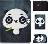 Gekleurde tekening Universal Voltage Craft Cloth TPU beschermhoes, met houder & slaap- / wekfunctie & kaartsleuven & antislipstrip voor iPad Pro 11 inch (2018) (Panda)