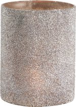 J-Line Windlicht Cilinder Glas Zilver Large